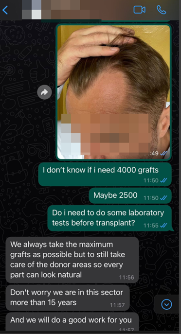whatsapp 2 clínica de trasplante capilar
